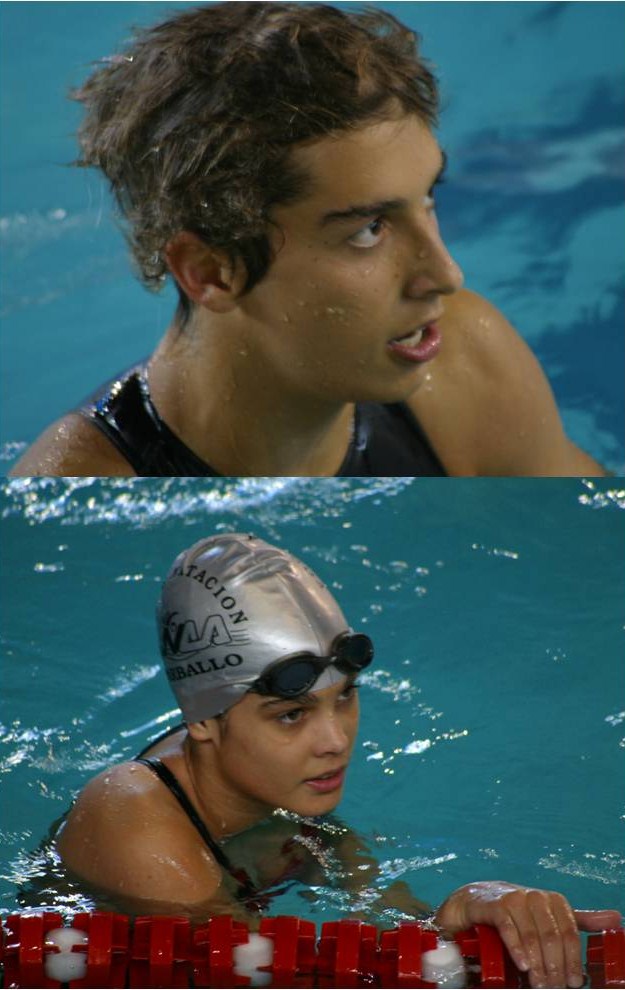 Manuel y Sara mejores nadadores del Ecologhical 2007-08