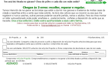 reCyclos Própolis: nadie sin bicicleta, ¡dona la tuya!