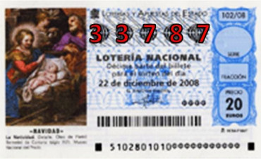 LOTERIA de NAVIDAD 2009 de la A.D. FOGAR