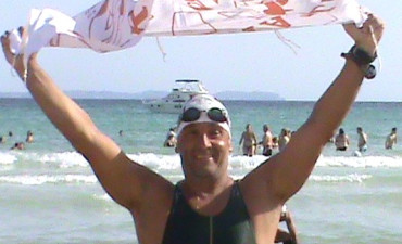 Rudy cubre a nado los 25km que separan a Cabrera de Mallorca
