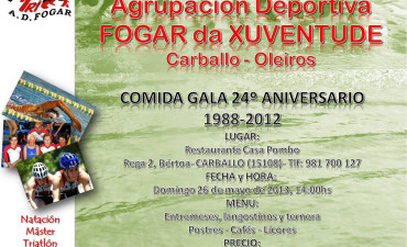 La A.D.Fogar celebra su Comida-Gala anual en Casa Pombo