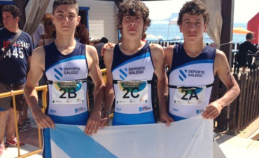 A.Pardo y V.Souto Campeones Nacionales Escolares con Galicia