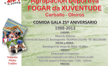 El Fogar celebra su Comida-Gala anual en el Hotel As Galeras