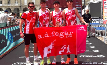 Bronce dos júniors no Nacional de Tríatlon Sprint de A Coruña