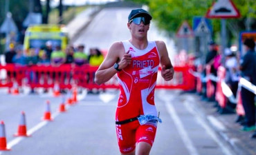 Andrés Prieto campión galego absoluto de Dúatlon de Estrada